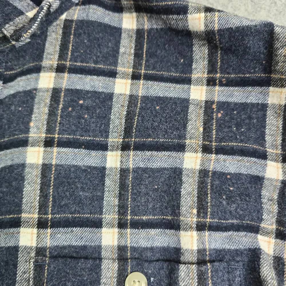 Sonoma Flannel Button Shirt Lot of‎ 2 Men's Medium Plaid Workwear Long Sleeve